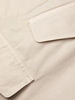 Garment-Dyed Cotton Cargo Shorts