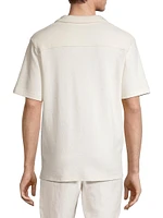 Bouclé Button-Front Camp Shirt