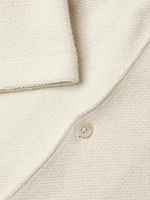 Bouclé Button-Front Camp Shirt