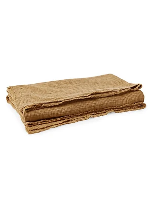 Topanga Solid Organic Matelasse Blanket