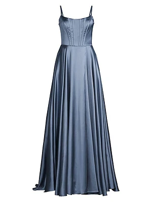 Corset Satin Gown