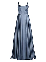 Corset Satin Gown