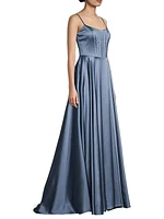 Corset Satin Gown