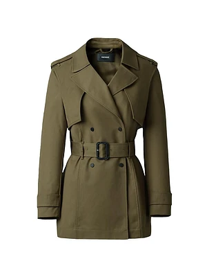 Adva Mid-Length Buckled Trench Jacket