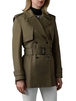 Adva Mid-Length Buckled Trench Jacket