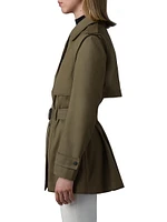 Adva Mid-Length Buckled Trench Jacket