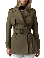 Adva Mid-Length Buckled Trench Jacket