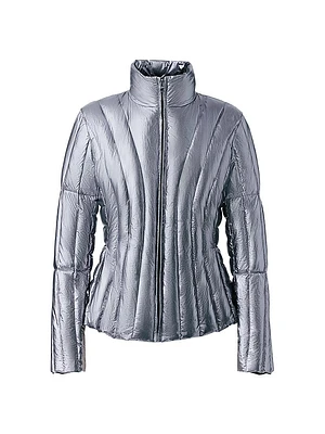 Lany Metallic Quilted Down Jacket