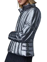 Lany Metallic Quilted Down Jacket