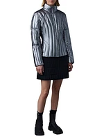 Lany Metallic Quilted Down Jacket