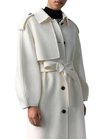 Ceyla Double-Face Wool Belted Coat