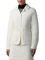 Sian Vertical-Quilted Down Jacket