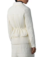 Sian Vertical-Quilted Down Jacket