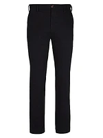 Cotton Wide-Leg Chino Pants