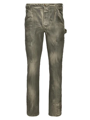 Marcello Coated Denim Carpenter Pants