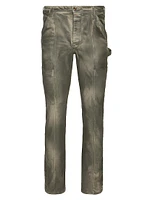 Marcello Coated Denim Carpenter Pants