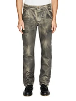 Marcello Coated Denim Carpenter Pants