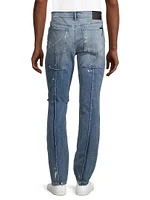 Clayton Stretch Splatter Distressed Jeans