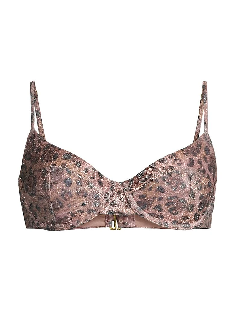 Nola Leopard Underwire Bikini Top