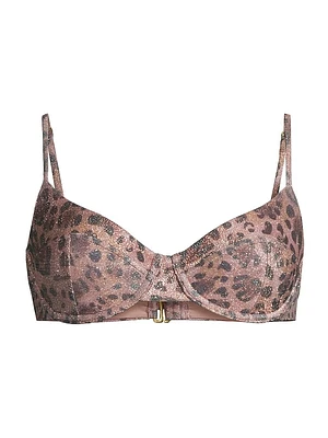 Nola Leopard Underwire Bikini Top