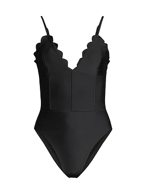 Mikayla Scalloped One-Piece Swimsuit