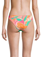 Isla Palm-Print Bikini Bottom