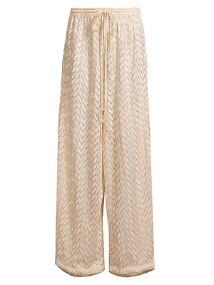 Eve Chevron Cover-Up Pants