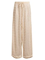 Eve Chevron Cover-Up Pants