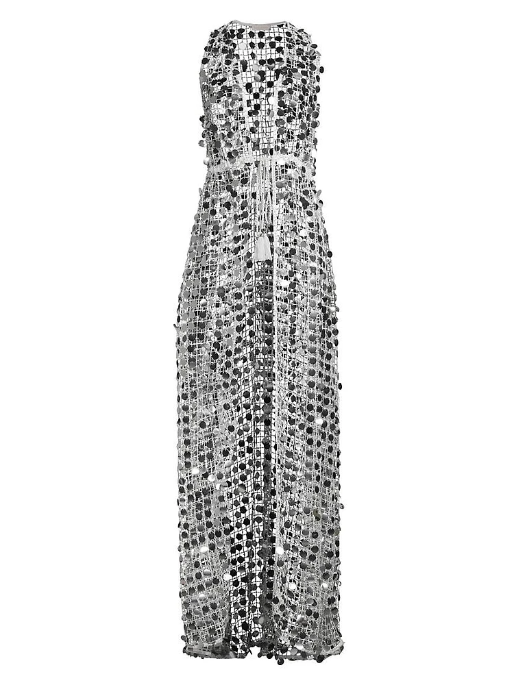 Michaela Sequined Cover-Up Dress