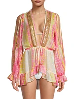 Ellis Tie-Dye Cover-Up Minidress