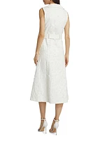 Bloom Caring Textured Denim A-Line Dress