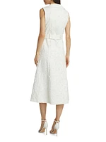 Bloom Caring Textured Denim A-Line Dress