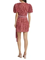 Bloom Adoration Embroidered Mesh Minidress