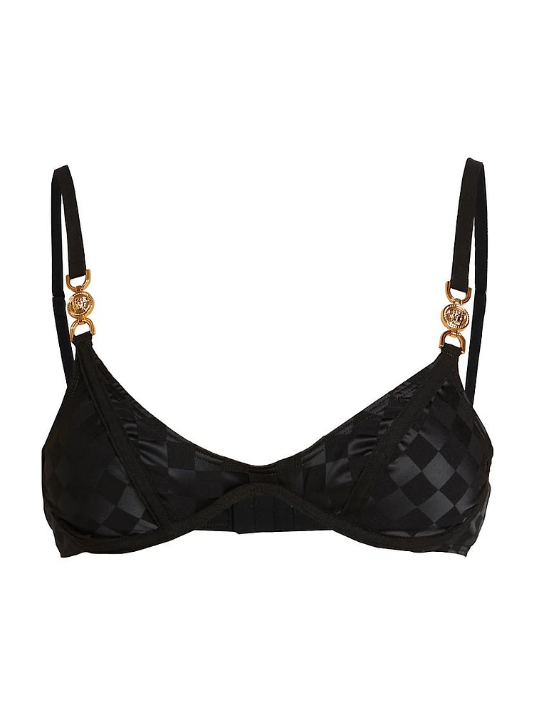 Damier Jacquard Underwire Bra