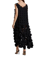 Circular Lace Layered Maxi Dress