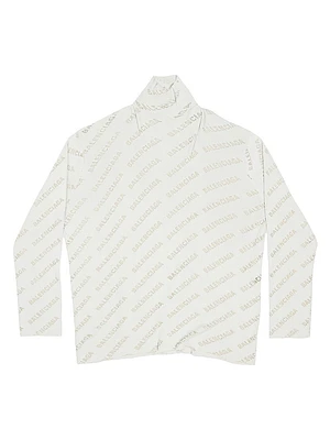 Mini All Over Logo Turtle Neck T-Shirt