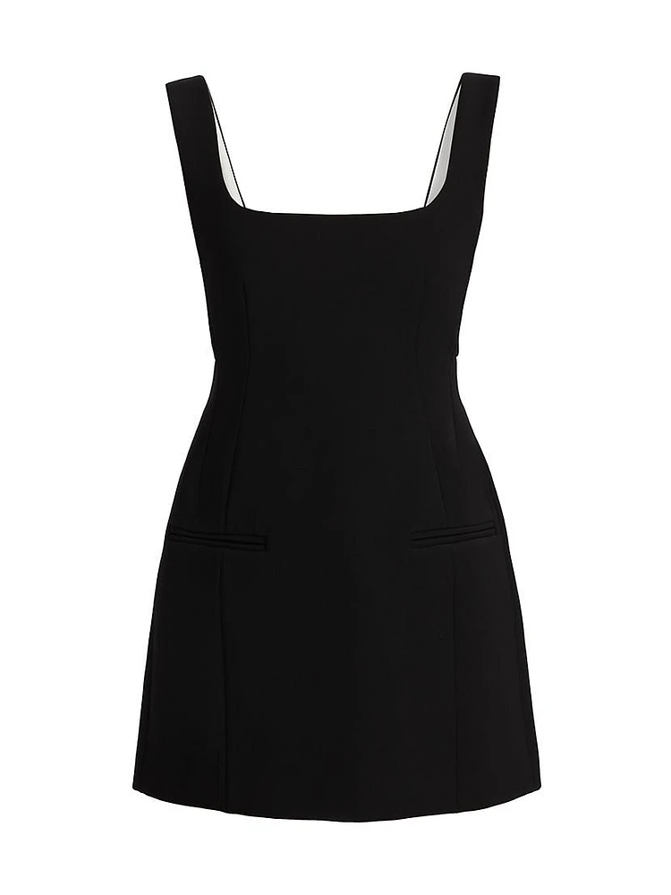 Tailored Squareneck Minidress