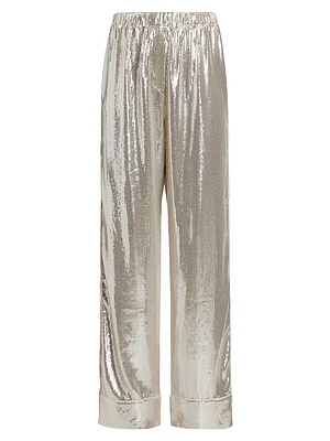 Dora Sequin Pull-On Pants