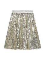 Little Girl's & Sequin-Embellished Pleated Skirt