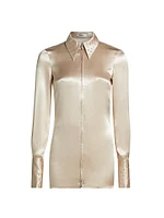 The Devlon Embellished Satin Shirt