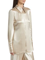 The Devlon Embellished Satin Shirt