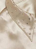 The Devlon Embellished Satin Shirt