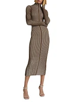 Ridley Cotton-Blend Turtleneck Midi-Dress