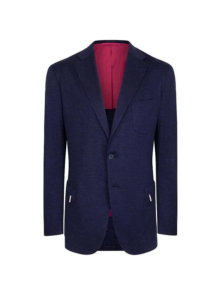 Two-Button Jersey Jacket