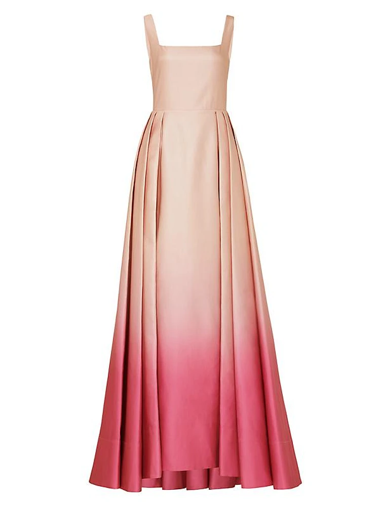 Bella Ombré Pleated Ballgown