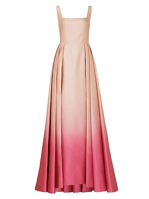 Bella Ombré Pleated Ballgown