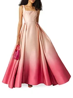 Bella Ombré Pleated Ballgown