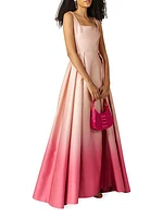 Bella Ombré Pleated Ballgown