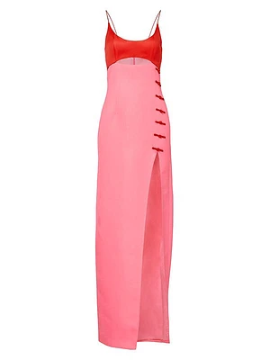 Blake Colorblocked Cut-Out Dress