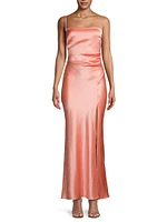 Nadia Satin Maxi Dress